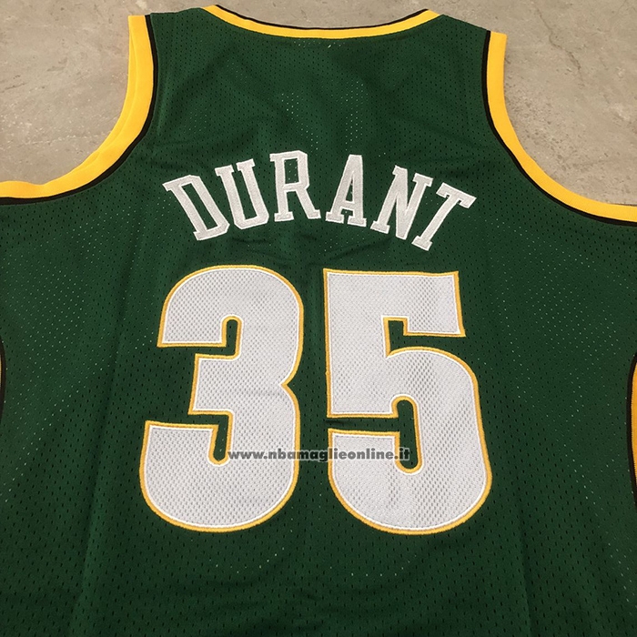 Maglia Seattle Supersonics Kevin Durant No 35 Mitchell & Ness 2007-08 Verde